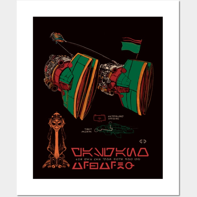 Gasgano - podracer Wall Art by retrosaurus